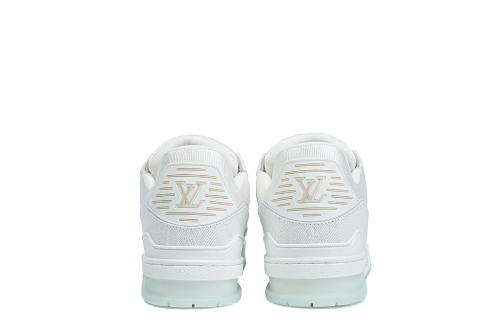 PK god Louis Vuitton Trainer White Monogram Denim White retail materials ready to ship